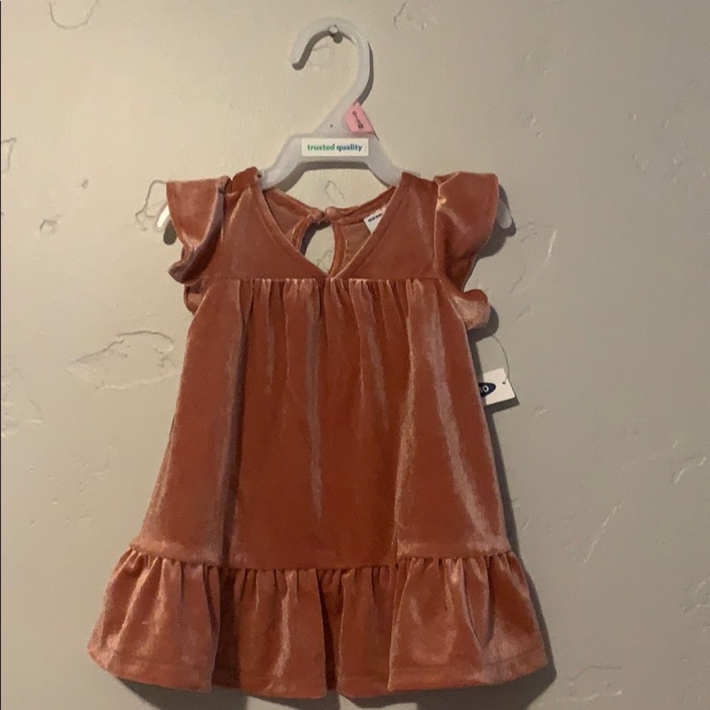 Velvet baby dress